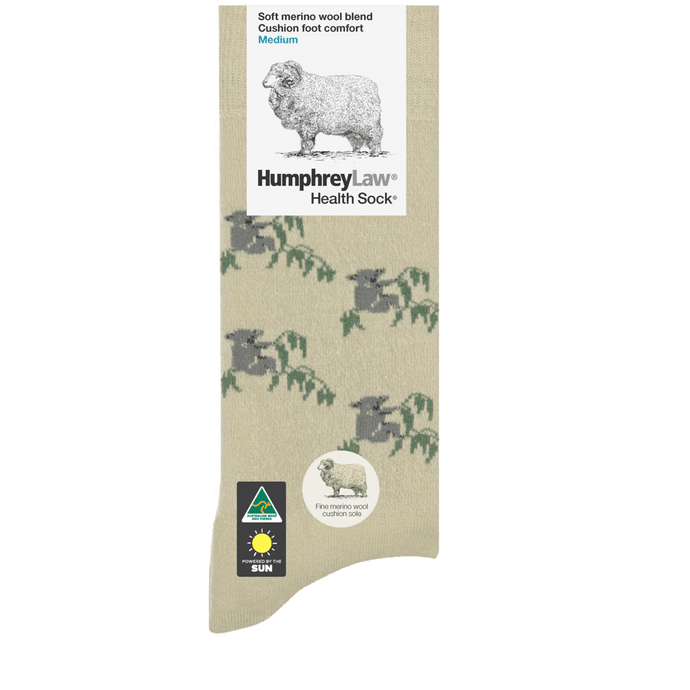 Humphrey Law Fine Merino Wool Cushion Sole Health Sock - Tourist