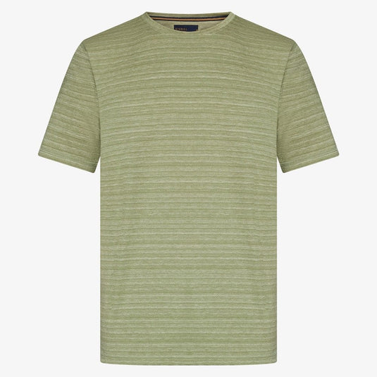 Signal Mens Gus Space Stripe T-Shirt - Oil Green