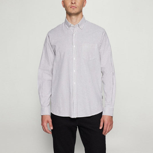 Signal Mens Scott Oxford Shirt - Espresso