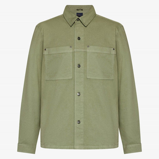 Signal Mens Griff Twill Overshirt - Oil Green