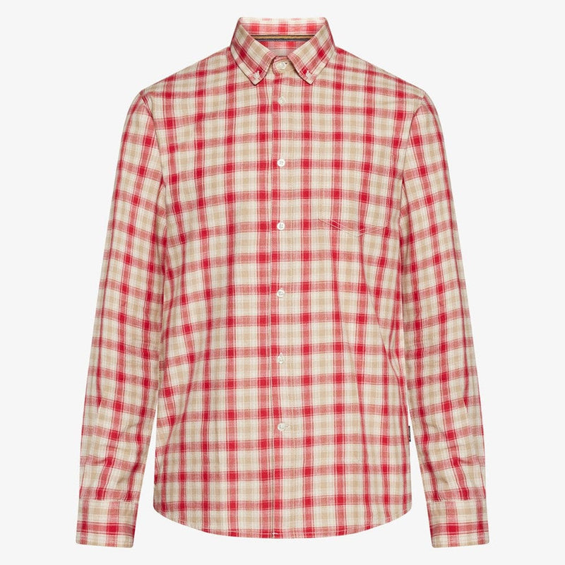 Load image into Gallery viewer, Signal Mens Gabriel Slub Check - Dusty Red
