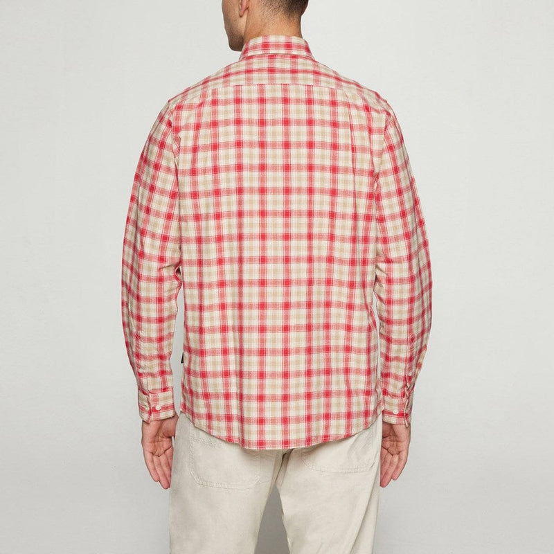 Load image into Gallery viewer, Signal Mens Gabriel Slub Check - Dusty Red
