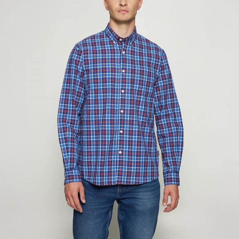 Load image into Gallery viewer, Signal Mens Gabriel Slub Check - True Blue
