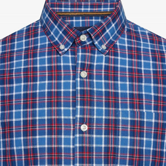 Signal Mens Gabriel Slub Check - True Blue