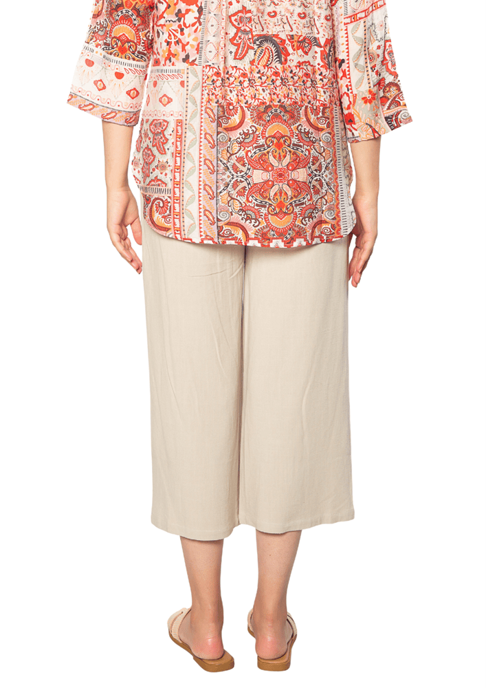 Load image into Gallery viewer, Equinox Womens Linen Blend 3/4 Length Pant with Pockets
