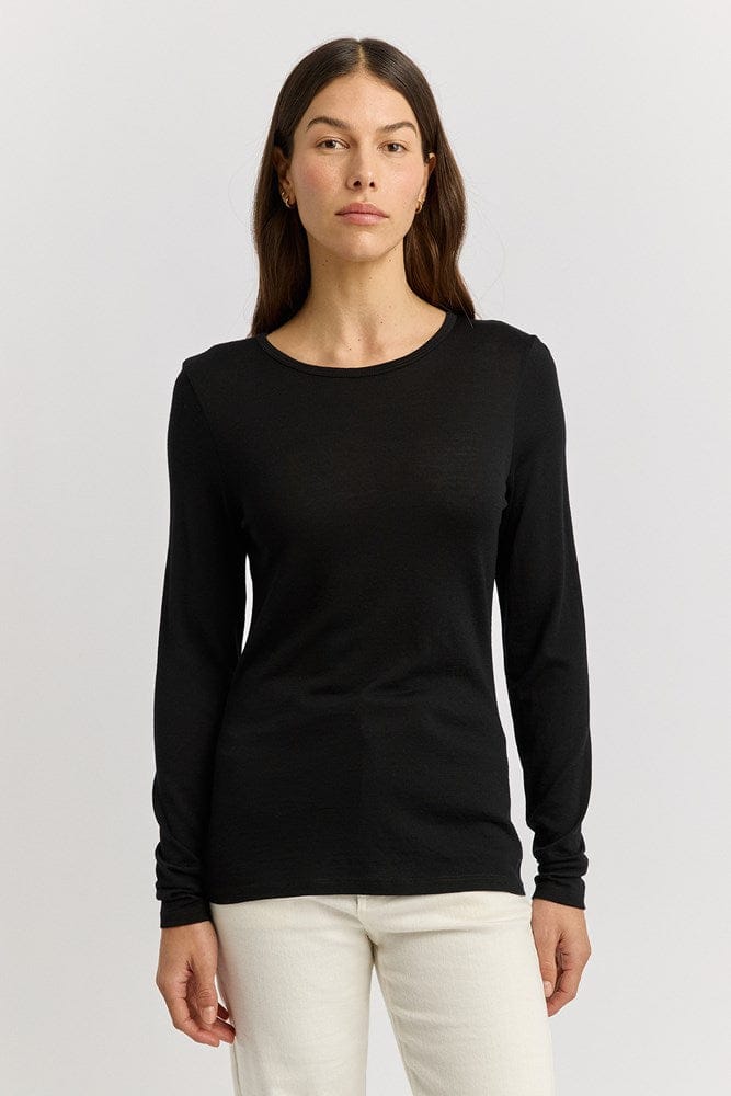 Load image into Gallery viewer, Toorallie Womens Long Sleeve Merino Tee
