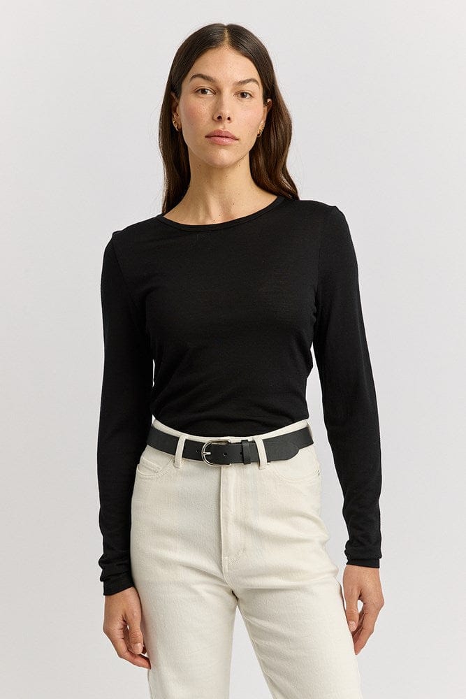 Load image into Gallery viewer, Toorallie Womens Long Sleeve Merino Tee
