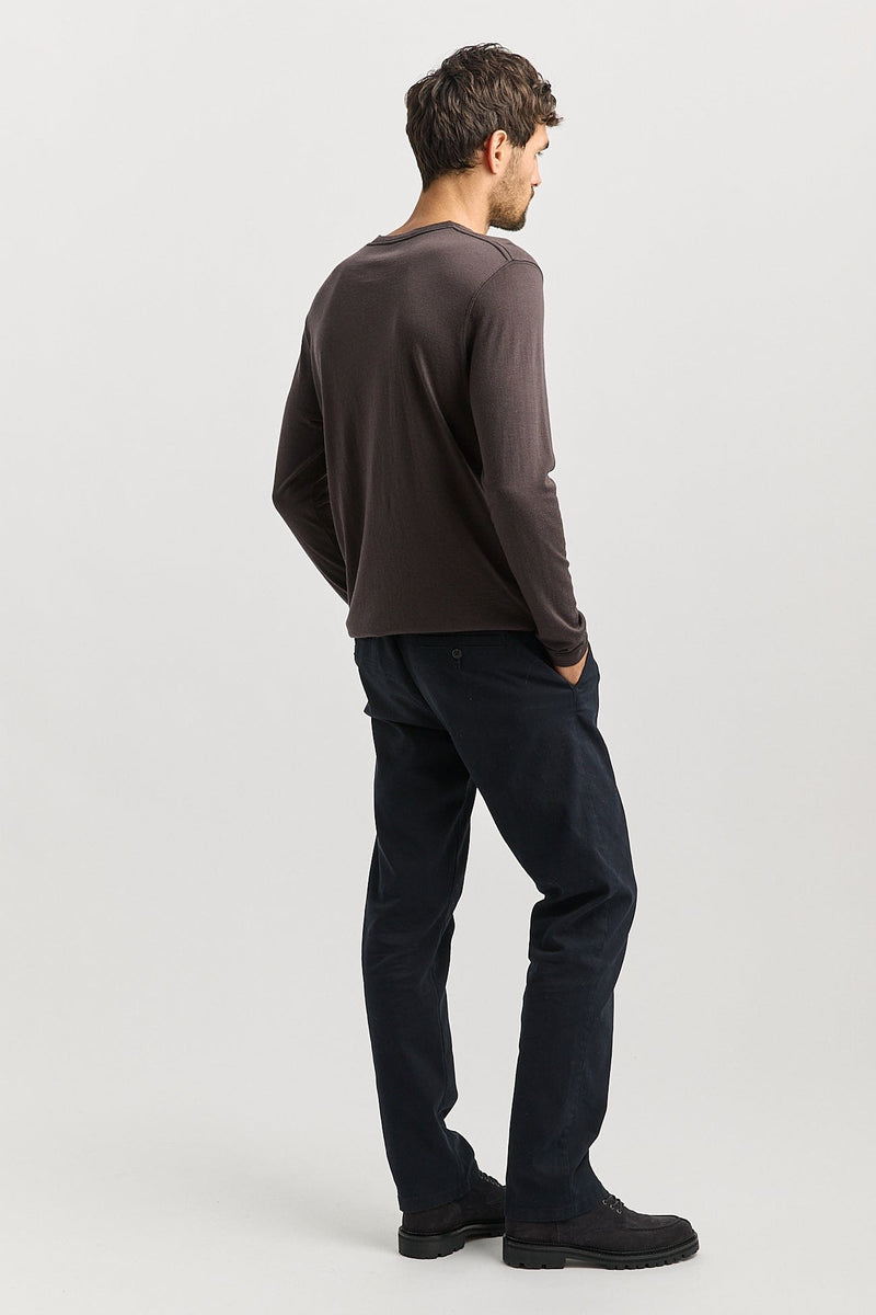 Load image into Gallery viewer, Toorallie Mens Merino Long Sleeve T-Shirt - Date
