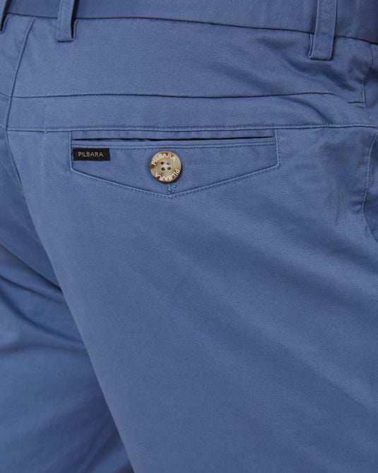 Pilbara Mens Chino Shorts - Copen Blue