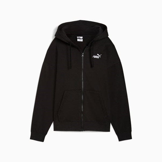 Puma Womens Essentials No. 1 Logo Comfort Full-Zip Hoodie - Black