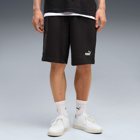 Puma Mens Essentials No. 1 Logo Men's 10" Shorts - Black
