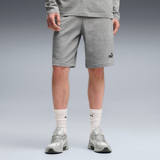 Puma Mens Essentials No. 1 Logo Men's 10" Shorts - Medium Gray Heather
