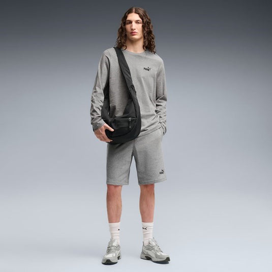 Puma Mens Essentials No. 1 Logo Men's 10" Shorts - Medium Gray Heather
