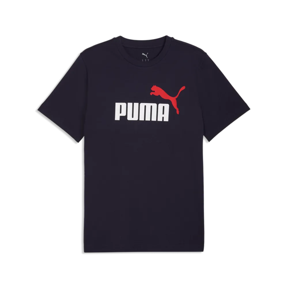 Load image into Gallery viewer, Puma Mens GRAPHICS 2 Color No. 1 Logo Tee - New Navy
