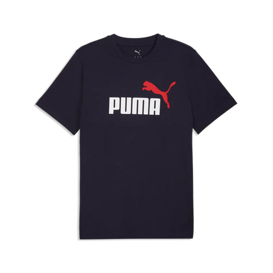 Puma Mens GRAPHICS 2 Color No. 1 Logo Tee - New Navy