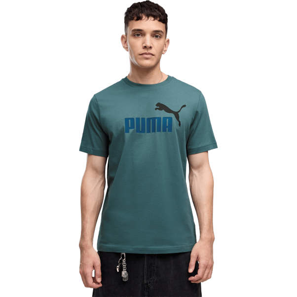 Load image into Gallery viewer, Puma Mens Essentials 2 Colour No. 1 Logo Tee - Herb Garden
