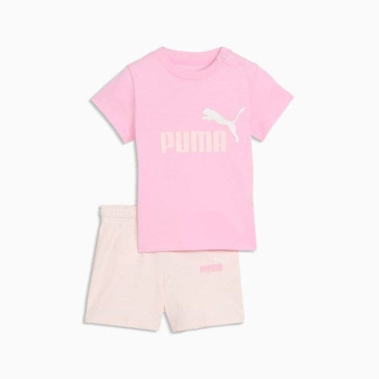 Puma Infant Minicats Essentials Tee and Shorts Set - Pink
