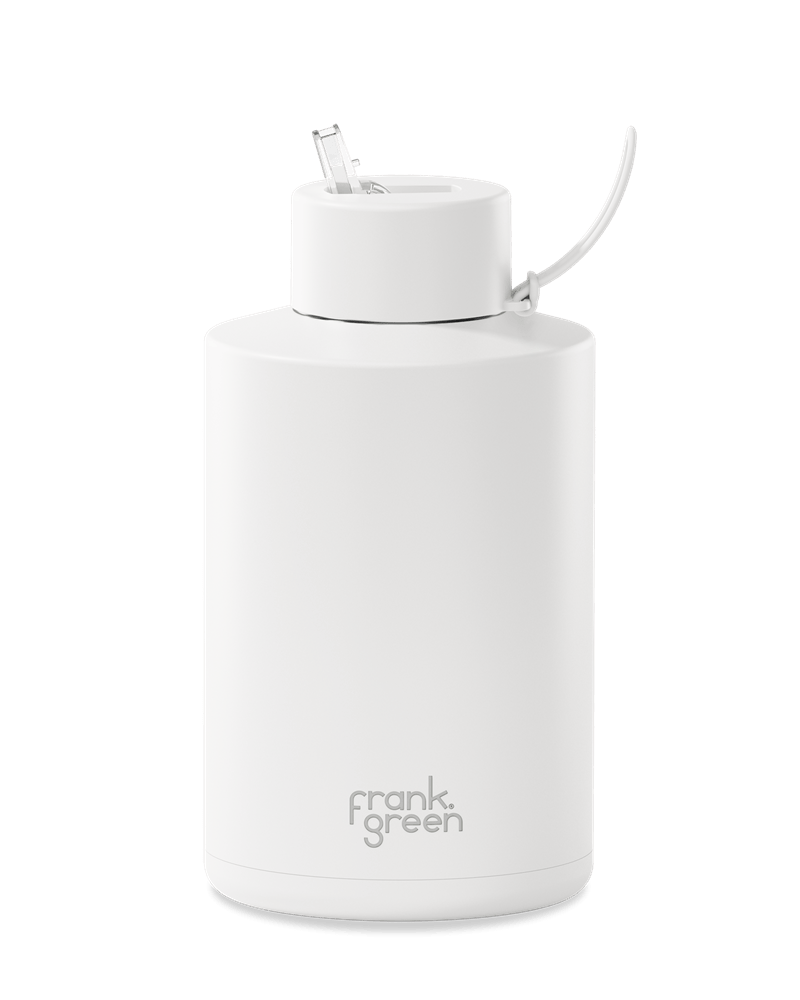 Load image into Gallery viewer, Frank Green 68oz Ceramic Reusable Bottle with Straw Lid - Cloud White
