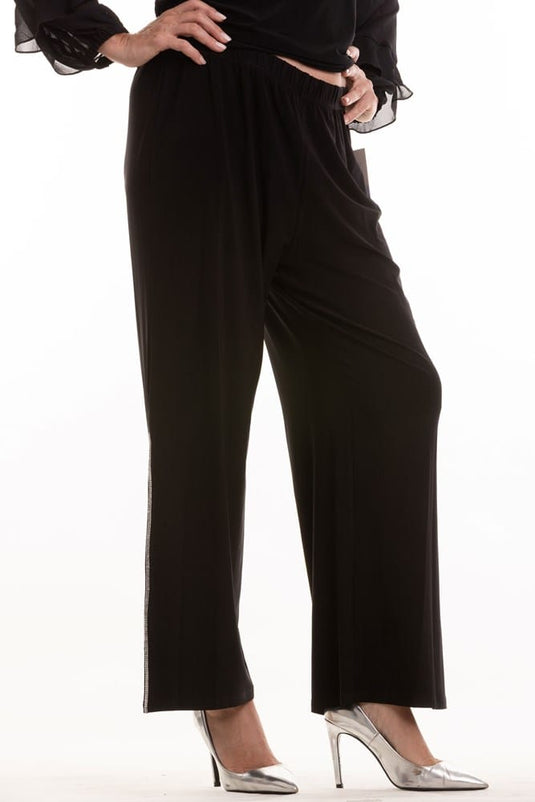Kleio Womens Pants with Diamonte Trim