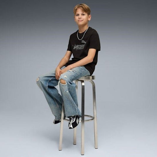 Puma Boys Essentials Camo Tee