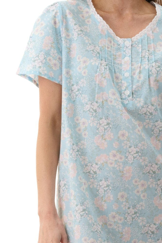 Givoni Womens Cora Short Sleeve Short Nightie
