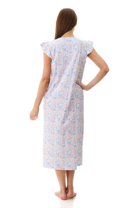 Givoni Womens Penny Flutter Sleeve Mid Length Nightie