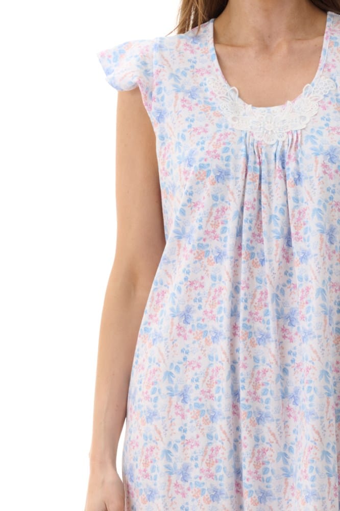 Load image into Gallery viewer, Givoni Womens Penny Flutter Sleeve Mid Length Nightie
