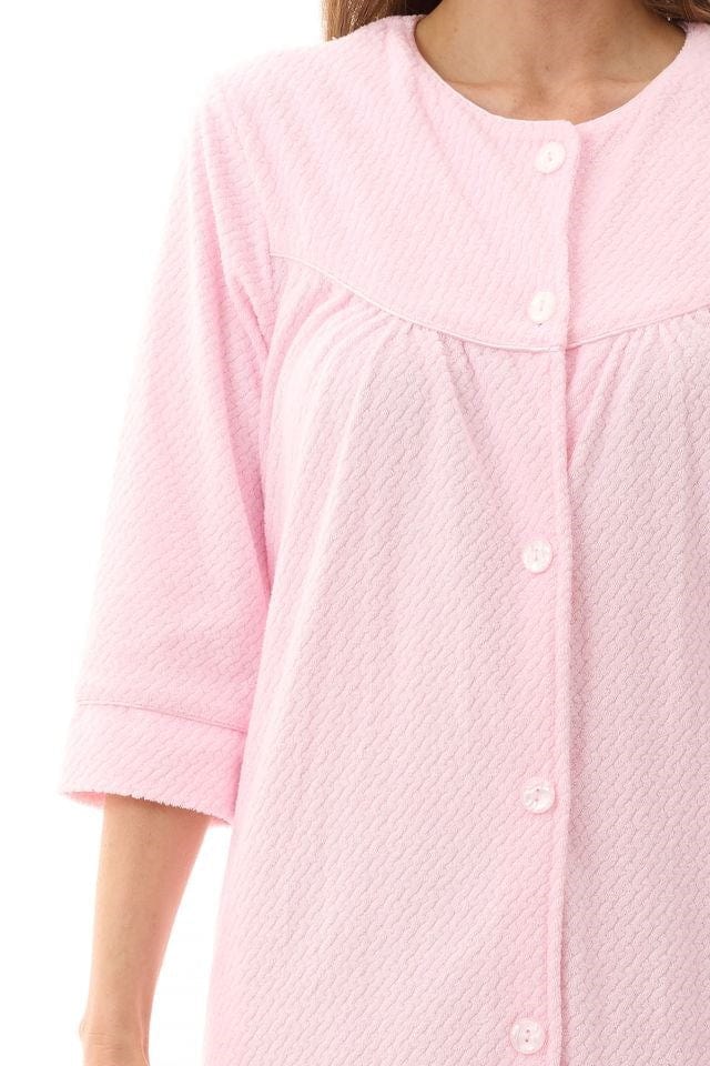 Load image into Gallery viewer, Givoni Womens Jacquard Short Gown - Pink
