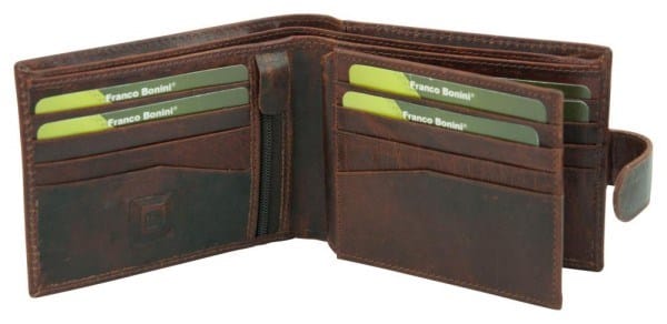 Load image into Gallery viewer, Franco Bonini Mens 12 Card Slot RFID Wallet
