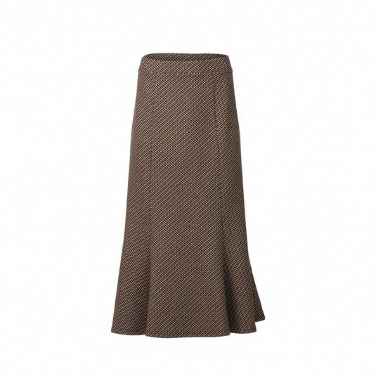 Vassalli Womens Mid-Length Fluted Skirt