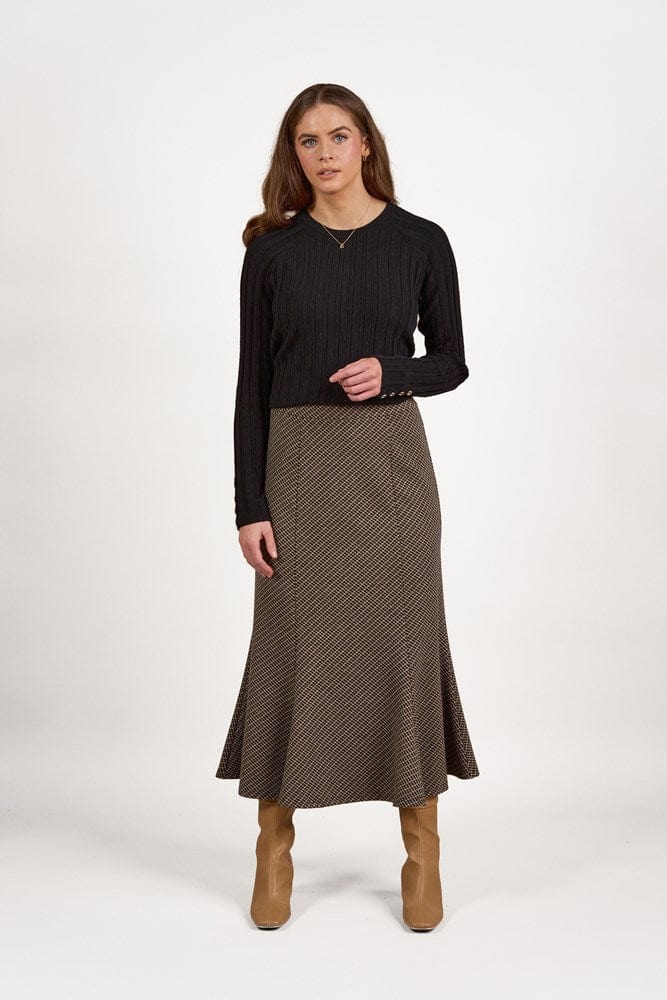 Load image into Gallery viewer, Vassalli Womens Mid-Length Fluted Skirt
