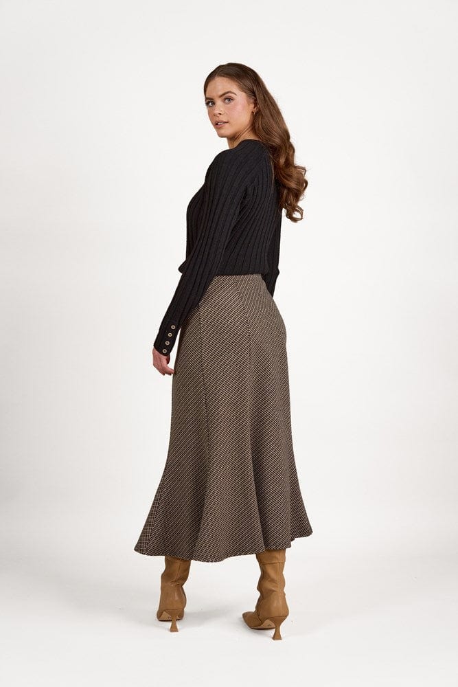 Load image into Gallery viewer, Vassalli Womens Mid-Length Fluted Skirt
