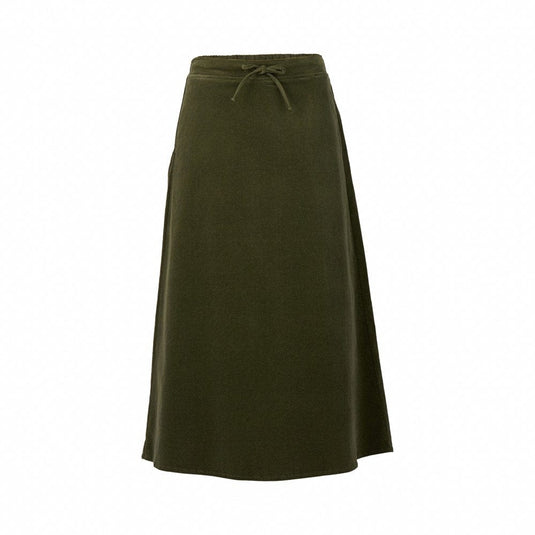 Vassalli Womens A-Line Cord Skirt - Deep Sage