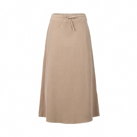 Vassalli Womens A-Line Cord Skirt - Oat