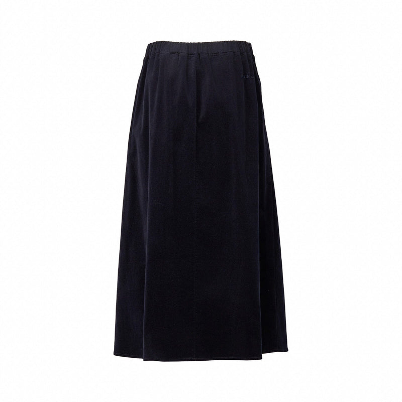 Load image into Gallery viewer, Vassalli Womens A-Line Cord Skirt - Midnight
