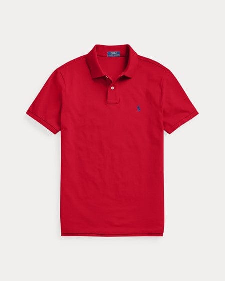 Load image into Gallery viewer, Ralph Lauren Mens Custom Slim Fit Polo Shirt - RL Red/Navy
