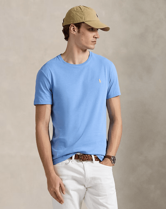 Ralph Lauren Mens Custom Slim Fit Jersey Crewneck T-Shirt