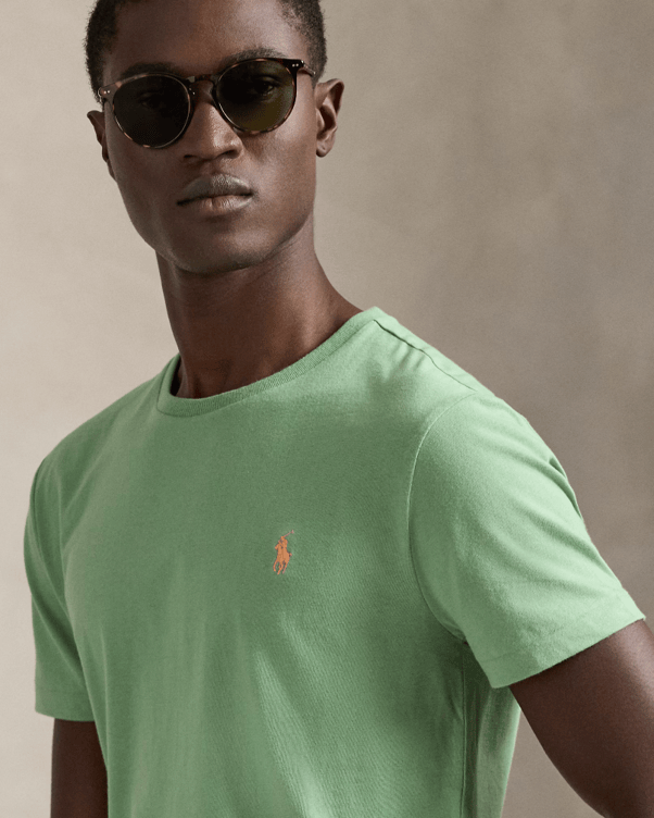 Load image into Gallery viewer, Ralph Lauren Mens Custom Slim Fit Jersey Crewneck T-Shirt
