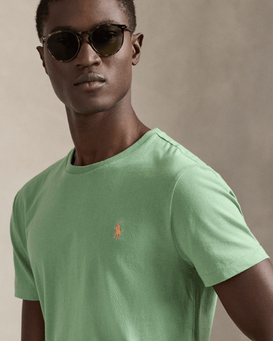 Ralph Lauren Mens Custom Slim Fit Jersey Crewneck T-Shirt