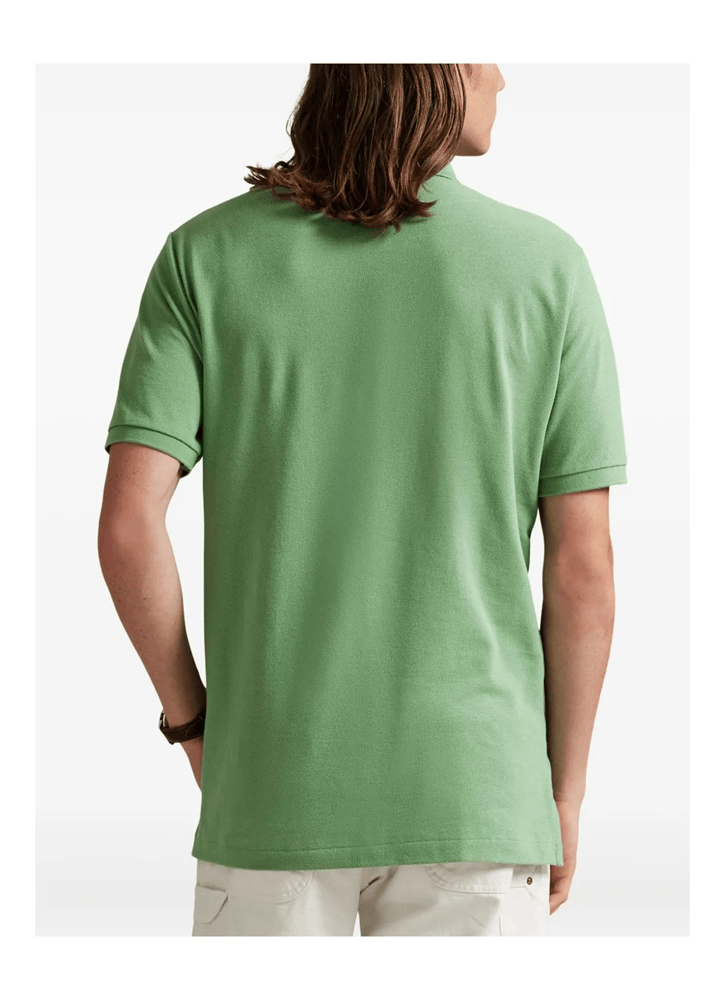 Load image into Gallery viewer, Ralph Lauren Mens Custom Slim Mesh Polo Shirt - Outback Green
