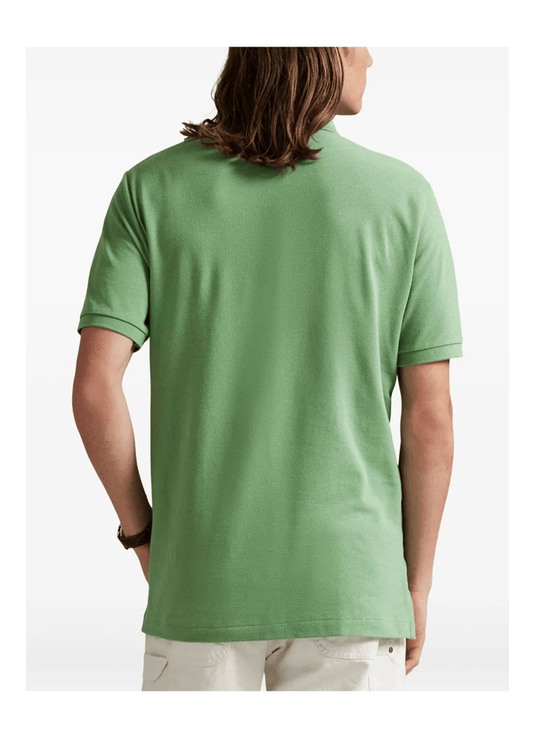 Ralph Lauren Mens Custom Slim Mesh Polo Shirt - Outback Green