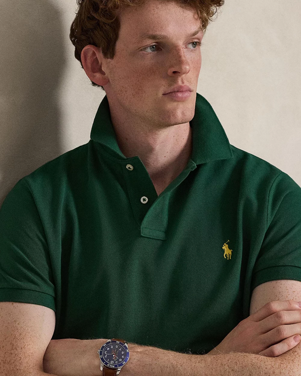 Load image into Gallery viewer, Polo Ralph Lauren Mens Custom Slim Fit Mesh Polo
