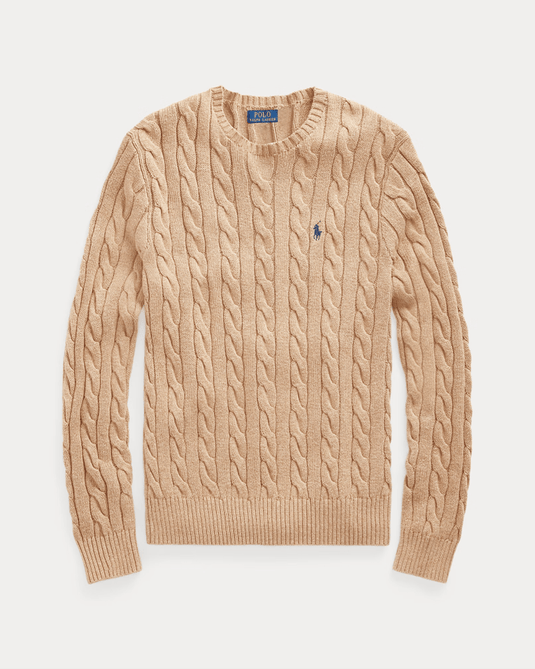 Ralph Lauren Mens Cable-Knit Cotton Sweater