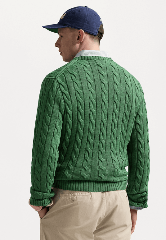 Ralph Lauren Mens Cable-Knit Cotton Sweater