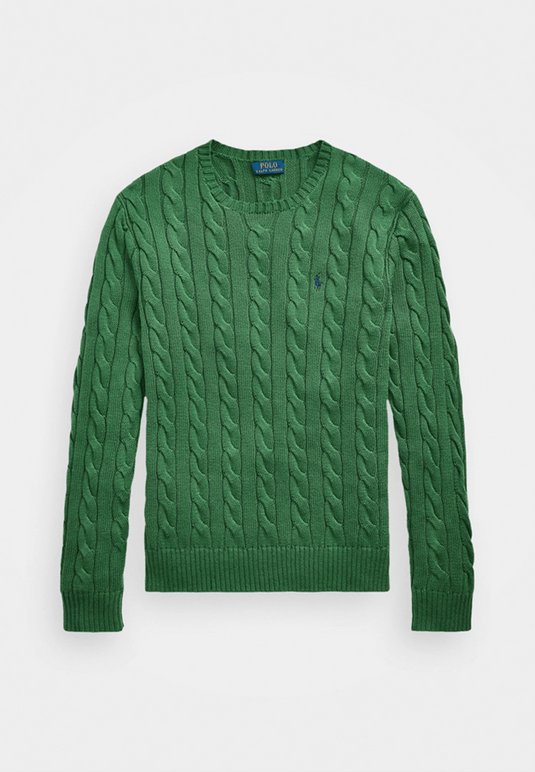 Ralph Lauren Mens Cable-Knit Cotton Sweater