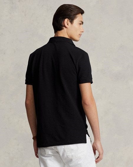 Load image into Gallery viewer, Ralph Lauren Men Custom Slim Fit Mesh Polo Shirt - Black
