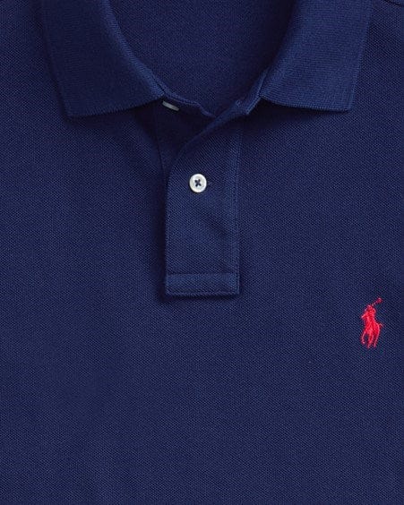 Load image into Gallery viewer, Ralph Lauren Mens Classic Fit Mesh Polo Shirt - Newport Navy
