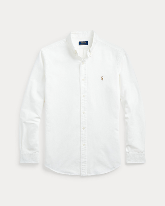 Ralph Lauren Mens Custom Fit Oxford Shirt - White