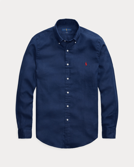 Ralph Lauren Mens Custom Fit Linen Shirt