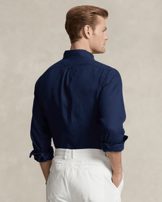 Ralph Lauren Mens Custom Fit Linen Shirt